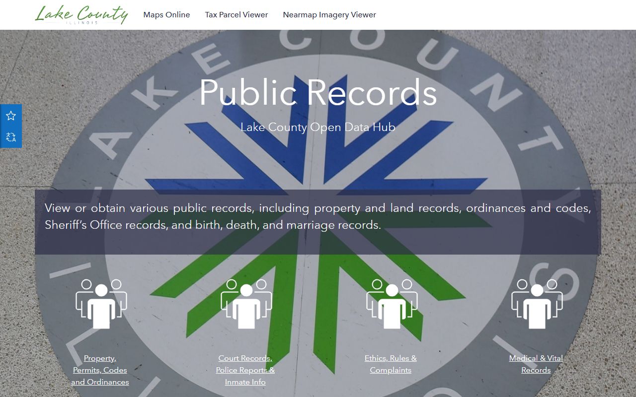 Lake County public records open data portal for deed records search